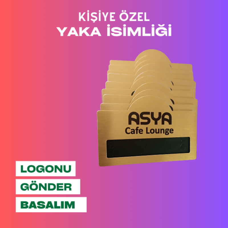 Kubbeli  Model Yaka İsimliği 10 Adet